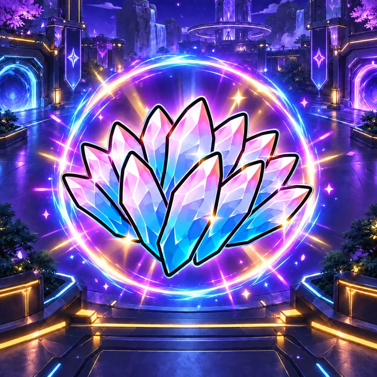 10 Trait Reroll — Anime Vanguards บนฉากลานนีออนพร้อมวงแสง