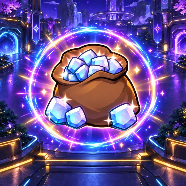 2,500 GEMS — Anime Vanguards บนฉากลานนีออนพร้อมวงแสง