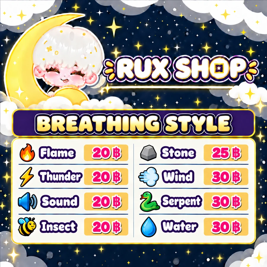 ราคา Breathing Style Project Slayers 2 เริ่ม 20 บาท